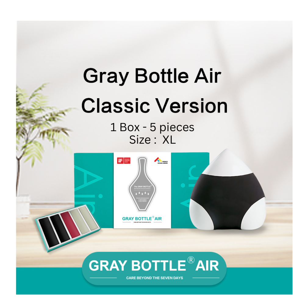 B.GRAY BOTTLE-Air 五条装礼盒(AIR经典版) (1 box - 5 pieces) (Size : XL)