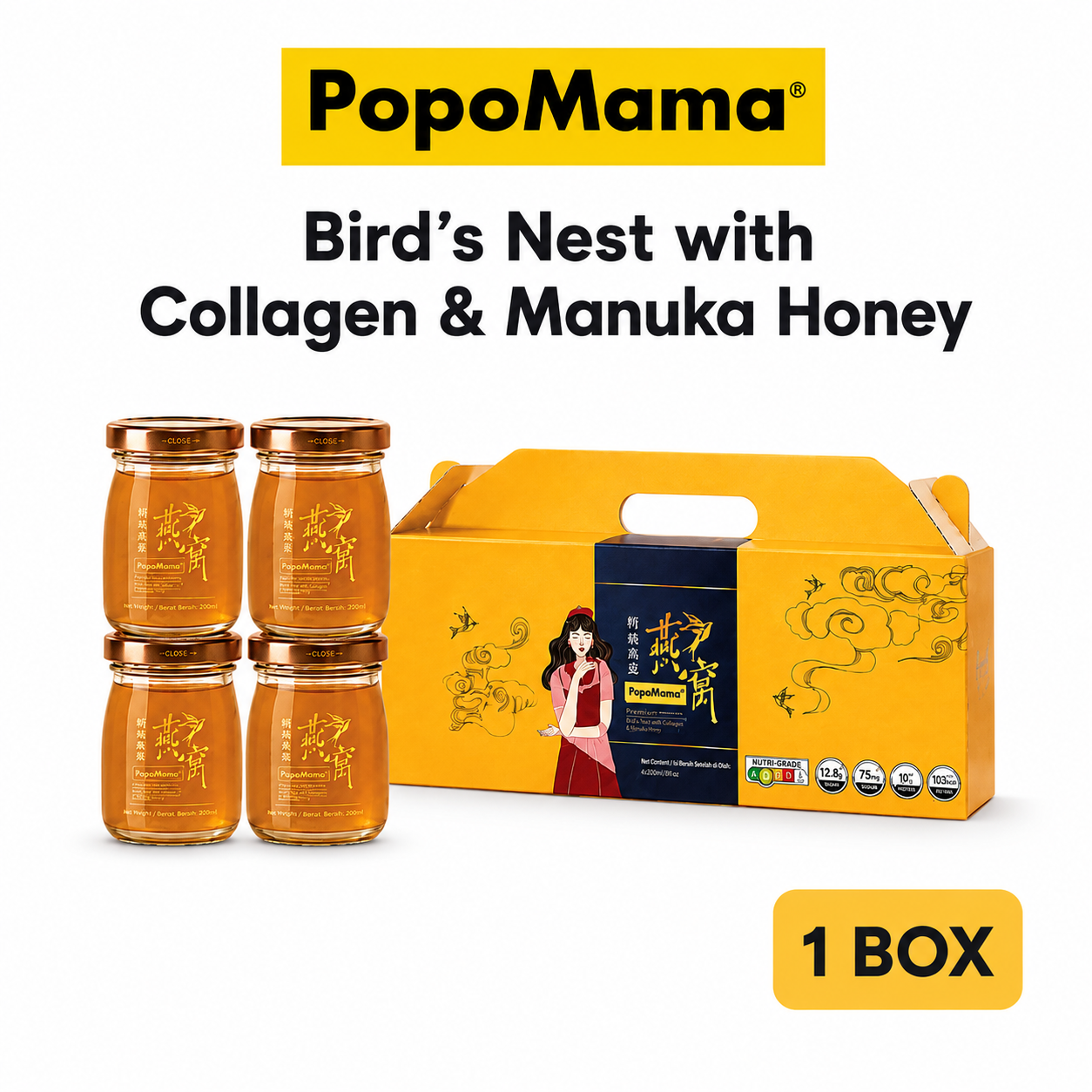 Bird's Nest with Collagen & Manuka Honey