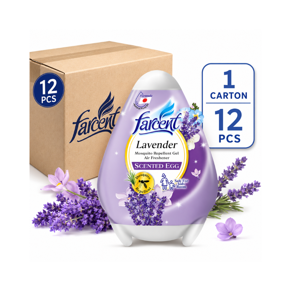 Farcent Scented Gel Egg Air Freshener (170g x 12 units)
