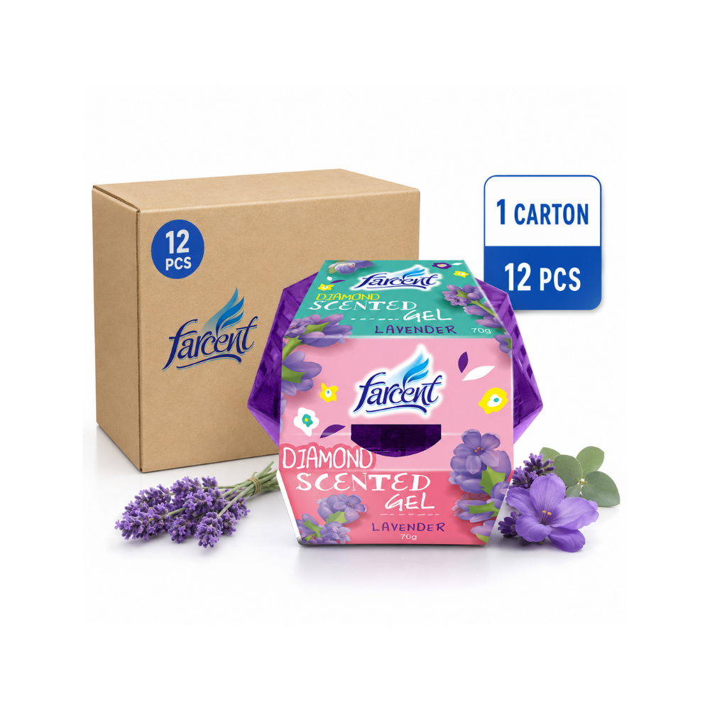 Farcent Diamond Scented Gel Lavender (70g x 12 units)