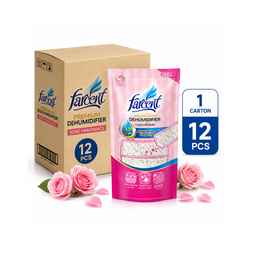 Farcent Dehumidifier Refillable Refill Rose (660ml x 12units)