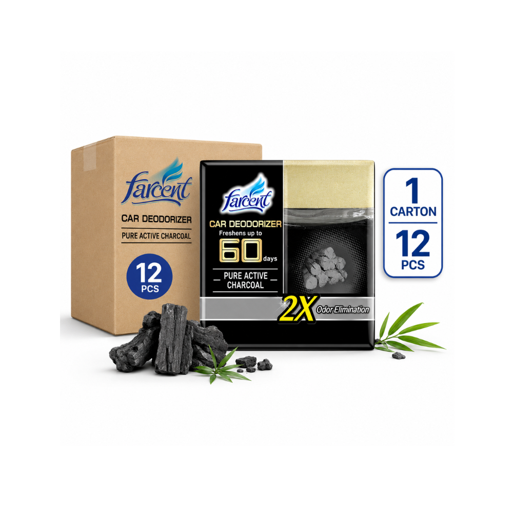 Farcent Car Deodorizer Charcoal (120g x 12units)
